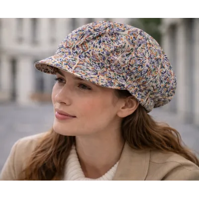 Casquette Gavroche Elorine Poudre & Papillon Réversible - Traclet