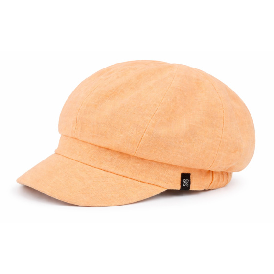 Casquette Gavroche Esma Lin Réversible Mandarine & Océan - Traclet
