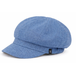 Gavroche Esma Linen Reversible Cap Strawberry & Indigo - MTM