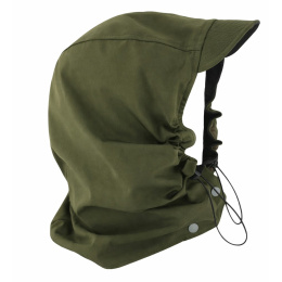 Reversible Rain Rainhood Hood Black & Khaki - Traclet