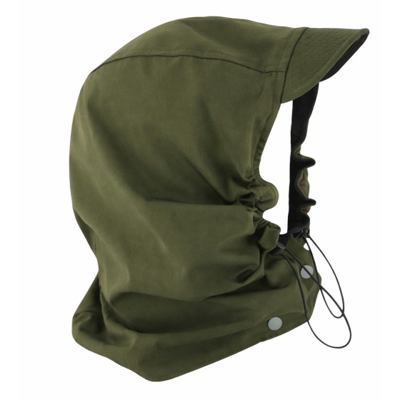 Capuche Rainhood Réversible De Pluie Noir & Kaki - Traclet