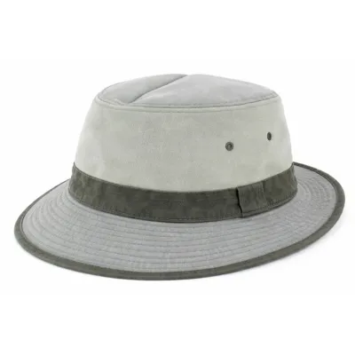 Chapeau Trilby Belgrade Coton Toffee & Kaki - Crambes