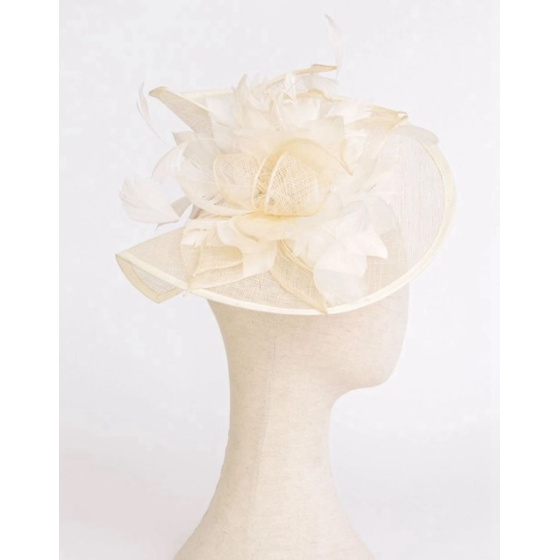 Audrey Beige Ceremony Hat - Traclet