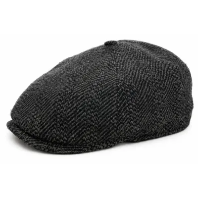 Grey Chevron Relax Domed Cap - City Sport Reference: 3903 | Chapellerie Traclet