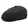 Grey Chevron Relax Domed Cap - City Sport Reference: 3903 | Chapellerie Traclet