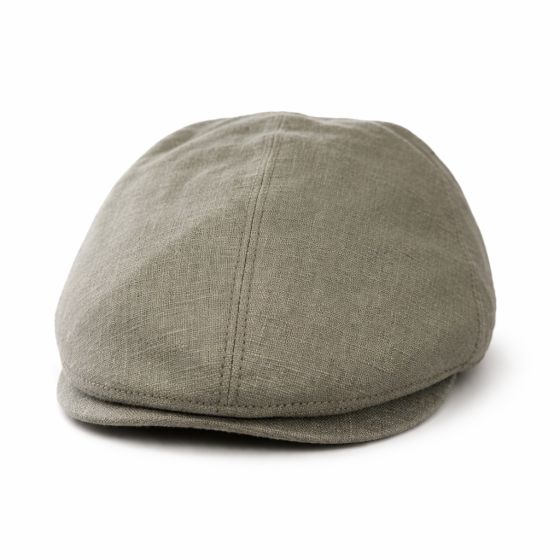 Casquette Plate Trevise Olive Lin - Traclet
