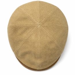 copy of Luca Beige Cotton Flat Cap - Traclet