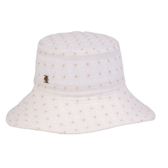 Women's Capeline Dolce Golden Flower Cotton Hat - Traclet