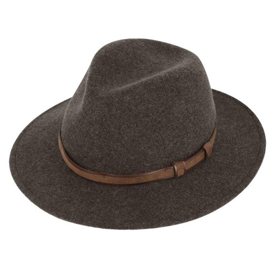 Ambierle Traveler Hat Brown Wool Felt - Traclet