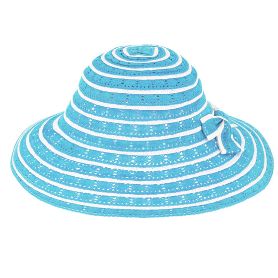 Capeline Eremo Paille Papier & Coton Grise - Traclet