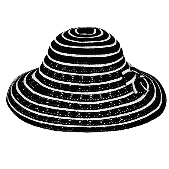 Eremo Grey Paper Straw & Cotton Capeline Hat - Traclet