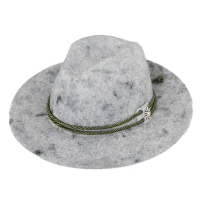 Traveller Barico Grey Marl Wool Felt Hat - Traclet Reference: 23601| Chapellerie Traclet