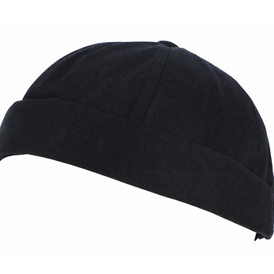 Bonnet Docker Coton Noir - Traclet