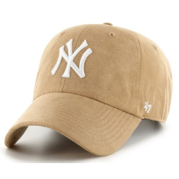Cap 47 CAP MLB NEW YORK YANKEES BALLPARK SUEDE CLEAN UP Beige