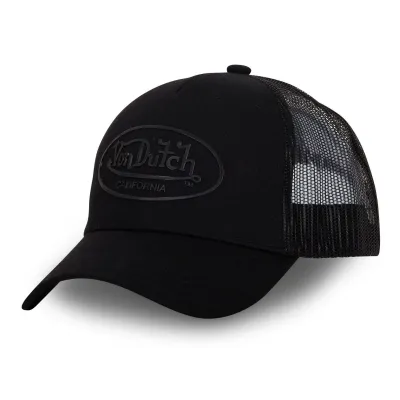 Trucker Log Black Cap - Von Dutch Reference : 23617| Chapellerie Traclet