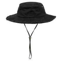 Bob Washed Solano Coton Noir - VON DUTCH  Reference : 23621| Chapellerie Traclet
