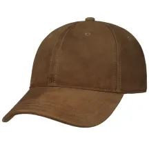 Casquette Baseball Fevy en Cuir Cognac - Stetson