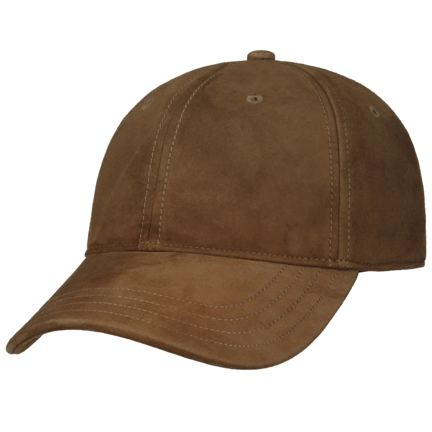 Casquette Baseball Fevy en Cuir Cognac - Stetson