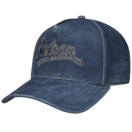 Trucker St James's Denim Leather Cap - Stetson