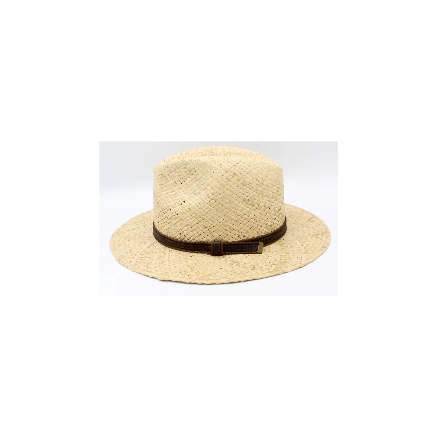 Fedora Belt Raffia Hat - Traclet ref 23632 chapellerie traclet