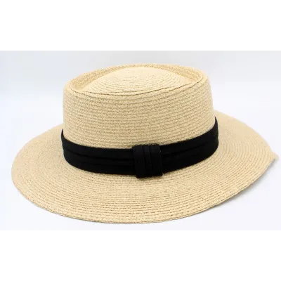 Chapeau Forme Gambler Anatola Raffia - Traclet