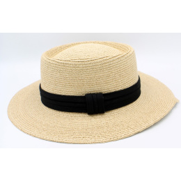 Gambler Shape Straw Hat Anatola Raffia - Traclet