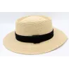 Gambler Shape Straw Hat Anatola Raffia - Traclet Reference: 23635| Chapellerie Traclet