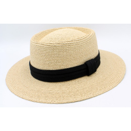 Chapeau Forme Gambler Anatola Raffia - Traclet