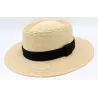 Gambler Shape Straw Hat Anatola Raffia - Traclet Reference: 23635| Chapellerie Traclet