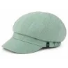 Casquette Gavroche Esma Lin Réversible Lin & Emeraude - MTM  | réf 23644 Chapellerie Traclet