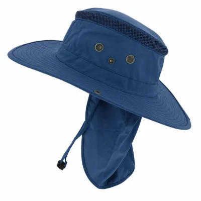 Chapeau Bermudes Couvre-Nuque Marine - Traclet