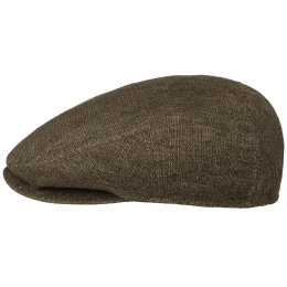 Fontana Flat Cap Brown Linen - Stetson