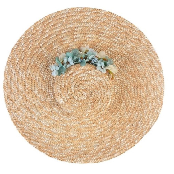 Chapeau Petit Provençal Anna Paille Naturelle - Traclet