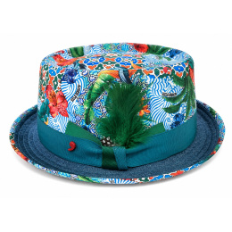 Chapeau Porkpie Tropical Coton - Traclet