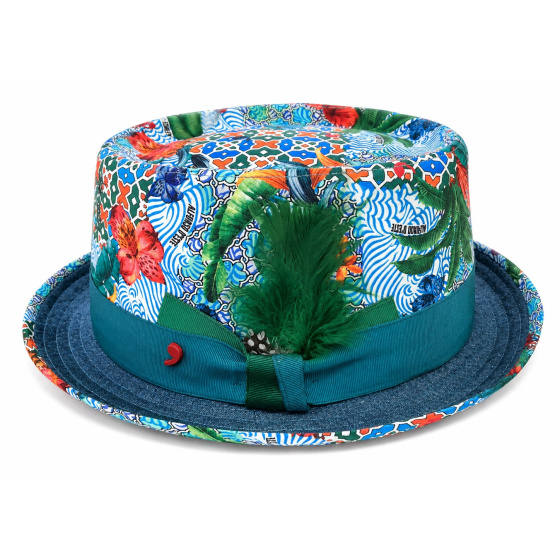 Porkpie Tropical Cotton Hat - Traclet