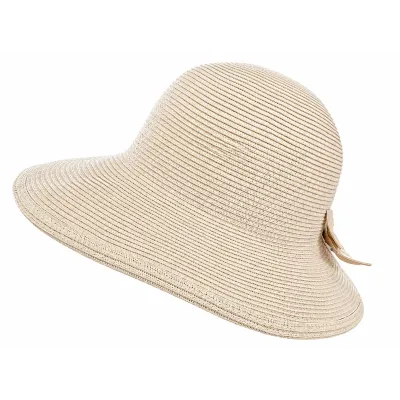 Tessuto Beige Bow Hat - Traclet ref 218009 chapellerie traclet