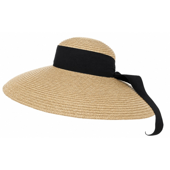 Anzio Wide Brim Natural Straw Sun Hat - Traclet