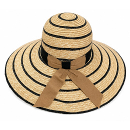 Epices Wide Brim Straw Sun Hat - Traclet