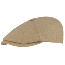 Casquette Plate Ercolano Lin & coton Beige - Traclet