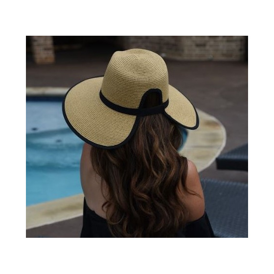 copy of Large Brim Visor Florence Raffia - Traclet