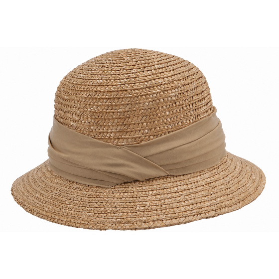 Chapeau Cloche Calvi Paille Sand - Seeberger