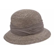 Chapeau Cloche Calvi Paille Taupe - Seeberger