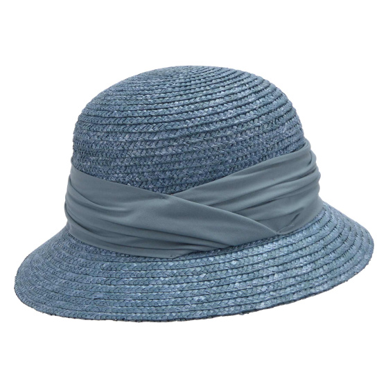 Calvi Straw Carbon Cloche Hat - Seeberger