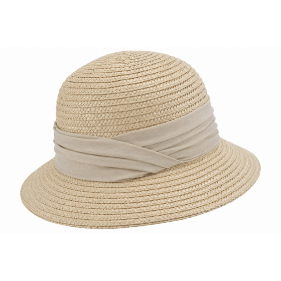 copy of Calvi Green Natural Straw Cloche Hat - Seeberger