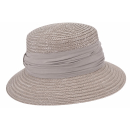 Chapeau Cloche Lilwenn Paille Taupe - Seeberger