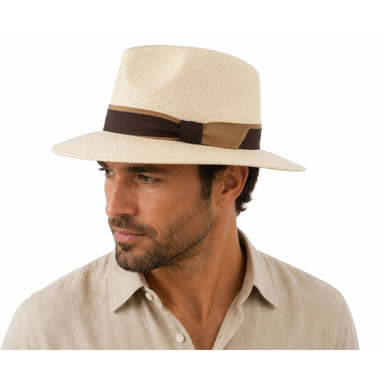 Chapeau Traveller Gaspard Panama Naturel - Traclet