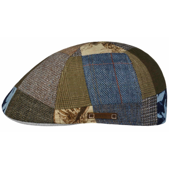 Brindisi Patchwork Linen & Silk Bubble Cap - Stetson
