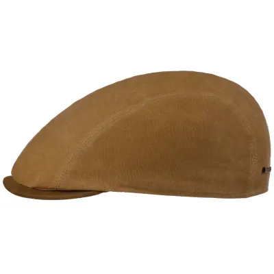 Olbia Waxed Beige Flat Cap - Stetson ref 23695 - Traclet hat shop