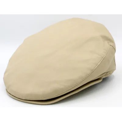 Nagata Flat Cap Linen & Cotton Beige Reference: 7960 | Traclet Millinery