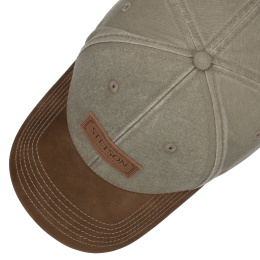 Cotton & Leather Green Baseball Cap UPF 40+ - Stetson